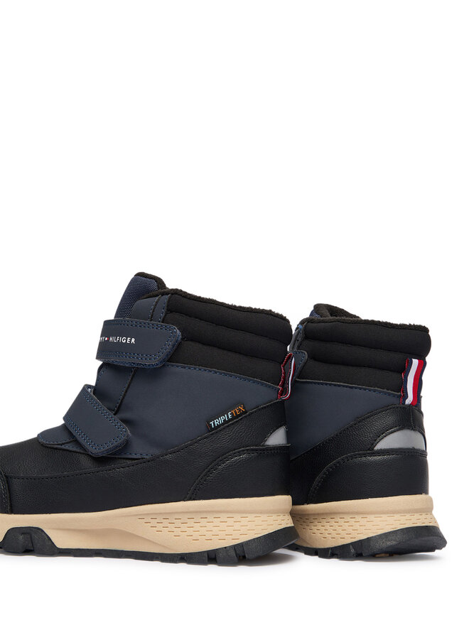 Tommy Hilfiger Čizme za snijeg Tommy Hilfiger Velcro Bootie T1X5-34134-1592 S Crna