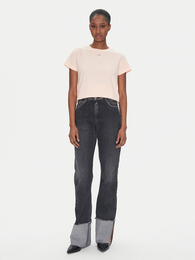 PINKO PINKO Marškinėliai 100373 A228 Rožinė Regular Fit