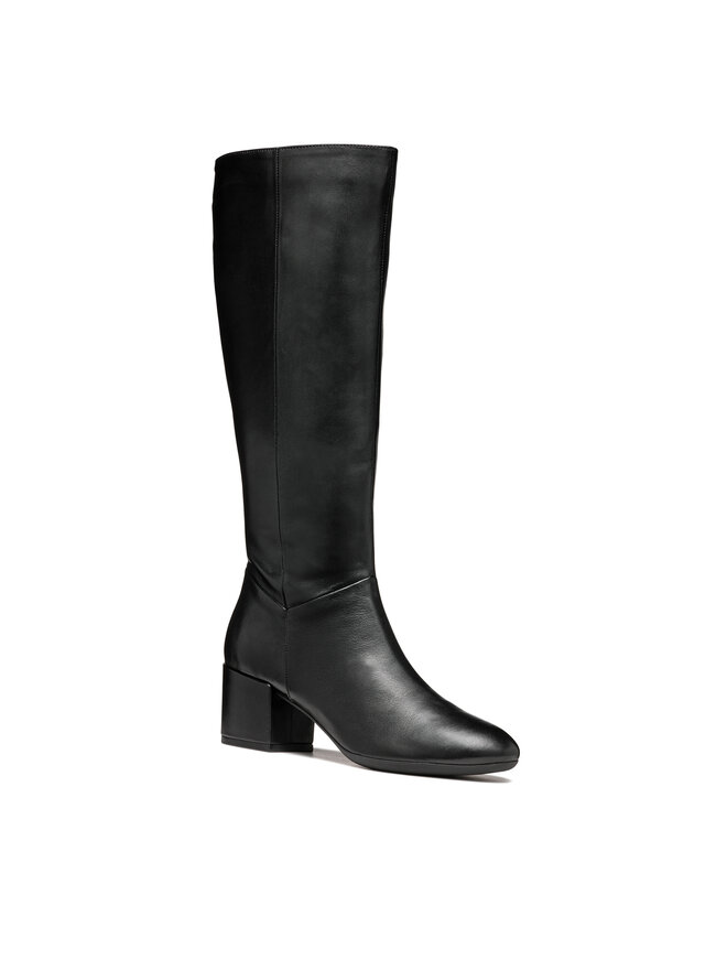 Geox Ботуши Geox D Eleana D46TWA 000TU C9999 Черен