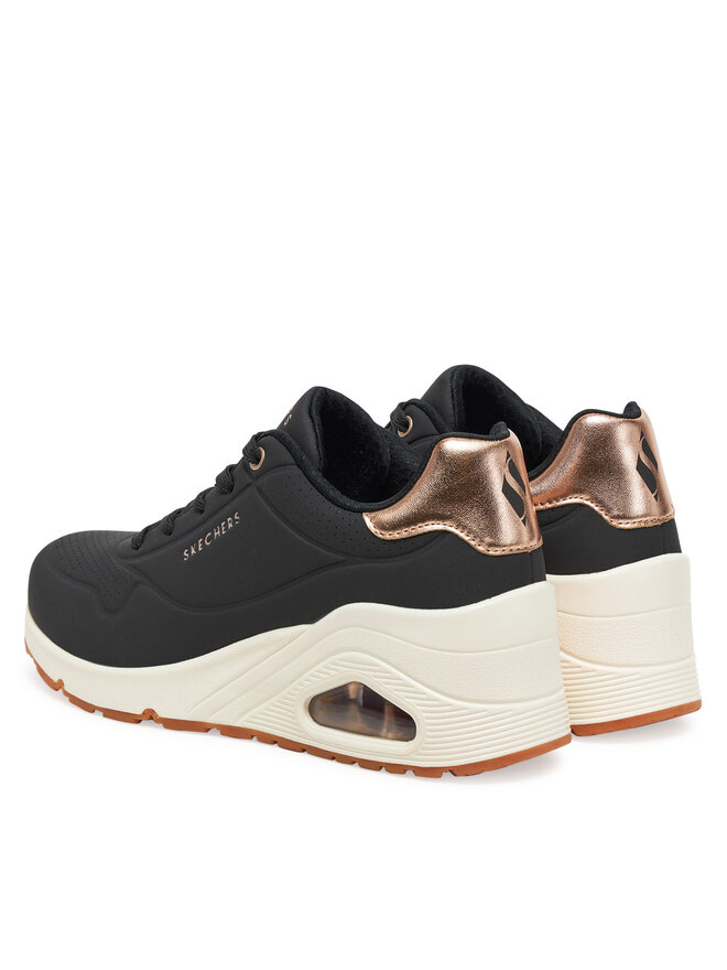 Skechers Sneakers Skechers UNO Wedge - Hi Steps (177520-BBK) 177520/BLK Negru
