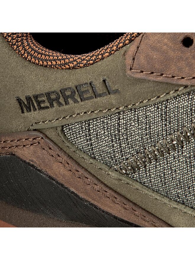 Botas de trekking Merrell Burnt Rock J91249 Verde zapatos.es