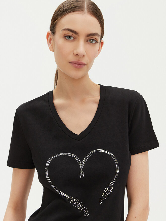Fracomina Fracomina T-Shirt FP25ST3007J401N5 Μαύρο Regular Fit