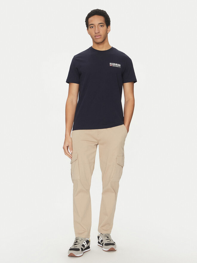 Napapijri Napapijri T-shirt Kasba NP0A4HQQ Tamnoplava Regular Fit