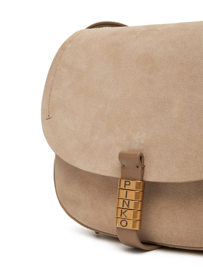PINKO Ročna torba PINKO Saddle Classic PE 25 PLTT 103830 A29N Bež