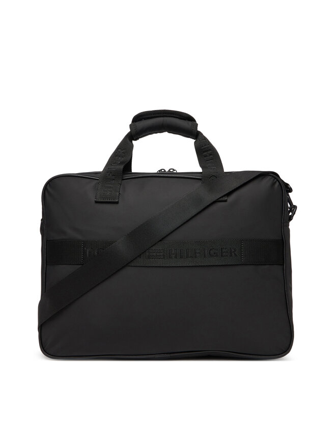 Tommy Hilfiger Laptoptasche Tommy Hilfiger Th Repreve Computer Bag AM0AM13466 Schwarz