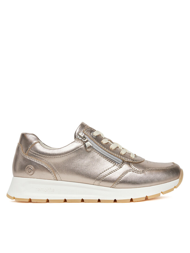 Remonte Sneakersy Remonte D2G01-90 Złoty