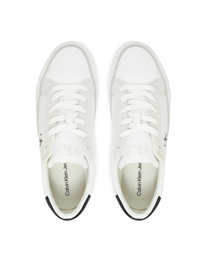 Calvin Klein Jeans Πάνινα παπούτσια Calvin Klein Jeans Vulc Flatform Mg Nylon Mix YW0YW01896 Λευκό