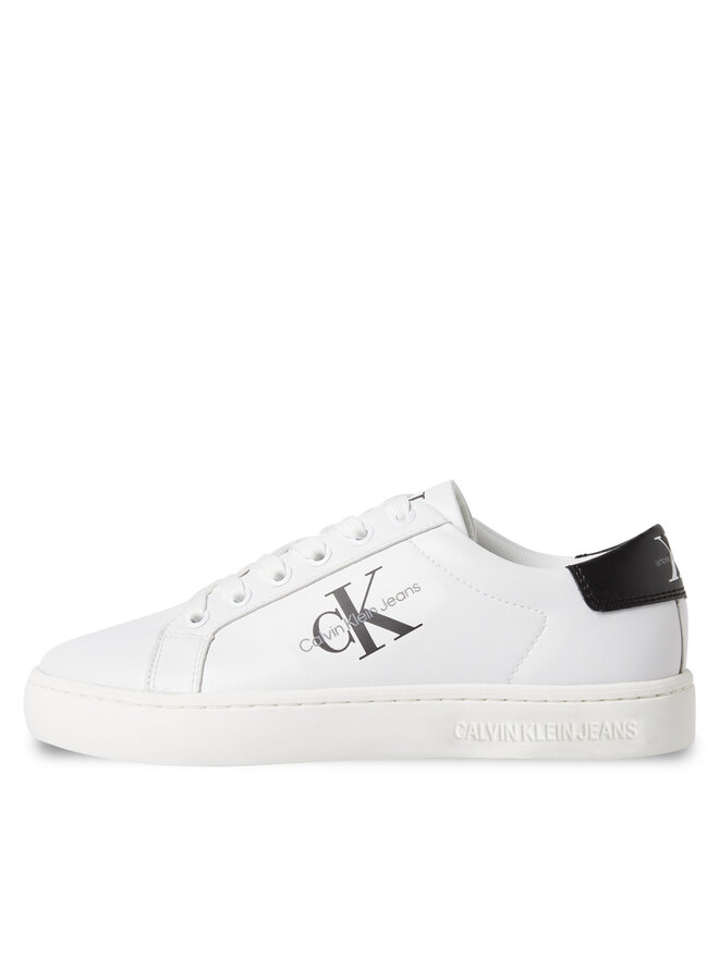 Calvin Klein Jeans Sneakersy Calvin Klein Jeans Classic Cupsole Laceup Lth Wn YW0YW01269 Biały