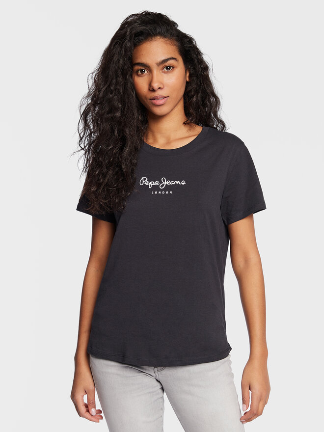 Pepe Jeans Pepe Jeans T-Shirt Wendy PL505480 Schwarz Regular Fit