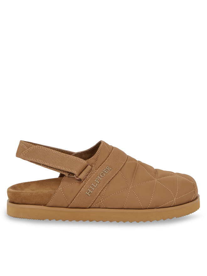 Tommy Hilfiger Pantofole Tommy Hilfiger Warm Hilfiger Mule Sandal FM0FM04773 Marrone