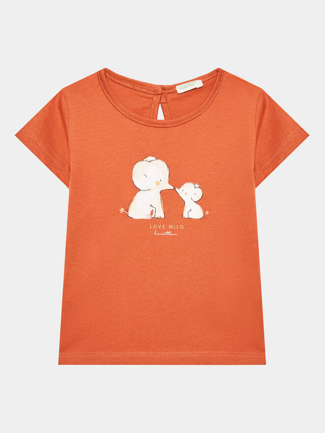 United Colors Of Benetton United Colors Of Benetton Футболка 3I1XA102U Оранжевий Regular Fit
