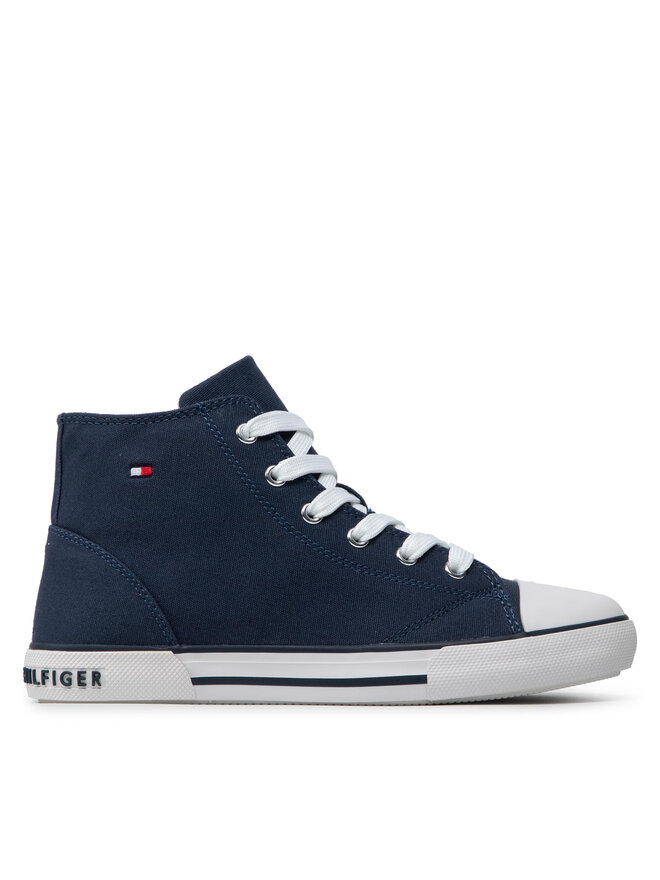 Tommy Hilfiger Кецове Tommy Hilfiger Higt Top Lace-Up T3X4-32209-0890 S Тъмносин