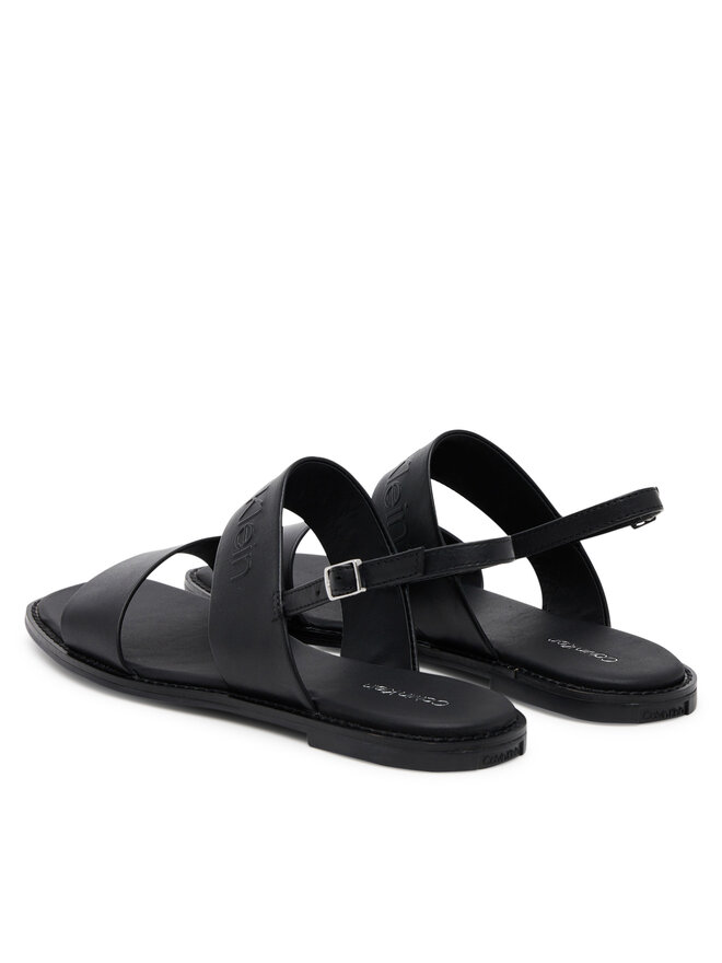 Calvin Klein Sandalen Calvin Klein Flat Sandal - He HW0HW02377 Schwarz
