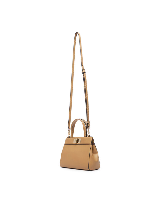 Tommy Hilfiger Handtasche Tommy Hilfiger Th Modern Mini Satchel AW0AW18726 Beige