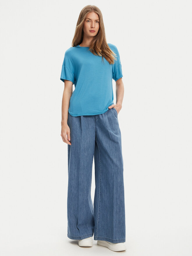 United Colors Of Benetton United Colors Of Benetton Camiseta 3Z12D101X Azul Slim Fit
