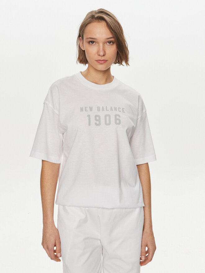 New Balance New Balance Camiseta WT41519 Blanco Oversize