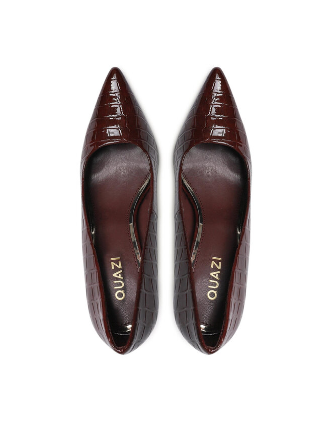 QUAZI Pantofi cu toc subțire QUAZI LS5611-02D Vișiniu