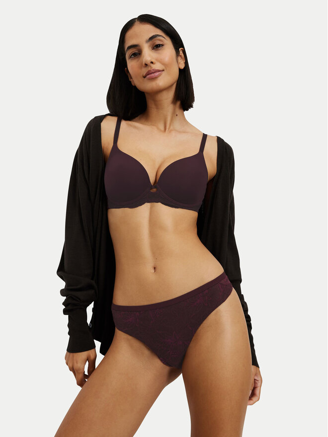Triumph Triumph Grudnjak sa žicom Amourette Charm 10214459 Tamnocrvena
