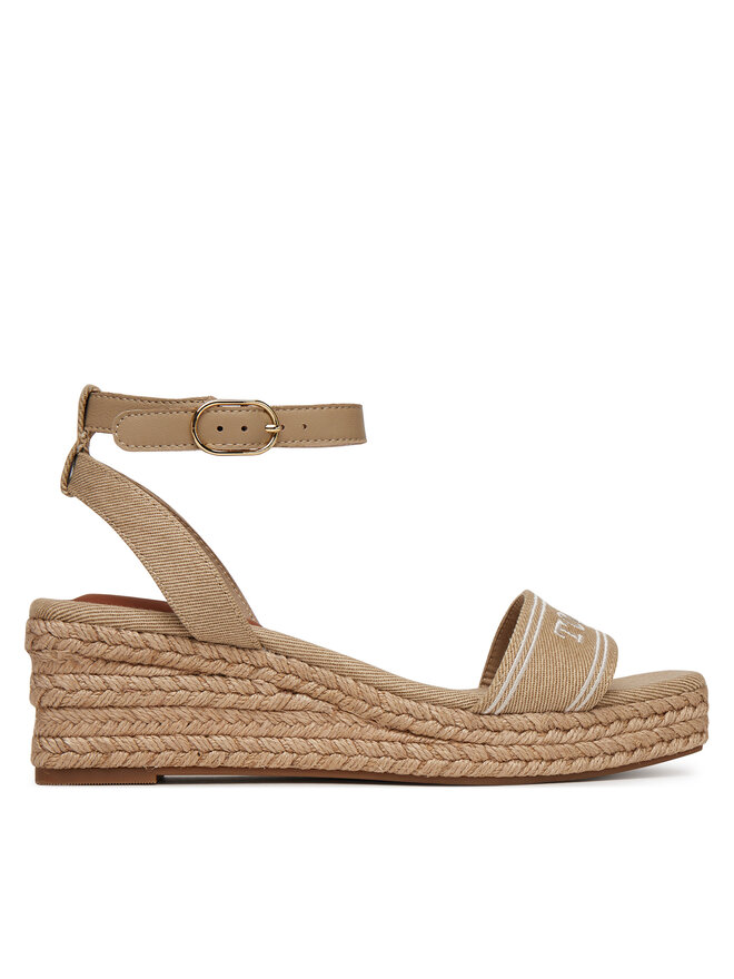 Tommy Hilfiger Espadryle Tommy Hilfiger Tommy Hilfiger Espad Mid Wedge FW0FW08805 Beżowy