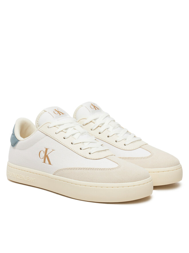 Calvin Klein Jeans Sneakers Calvin Klein Jeans Classic Cupsole Low Mix Mg YM0YM01169 Écru