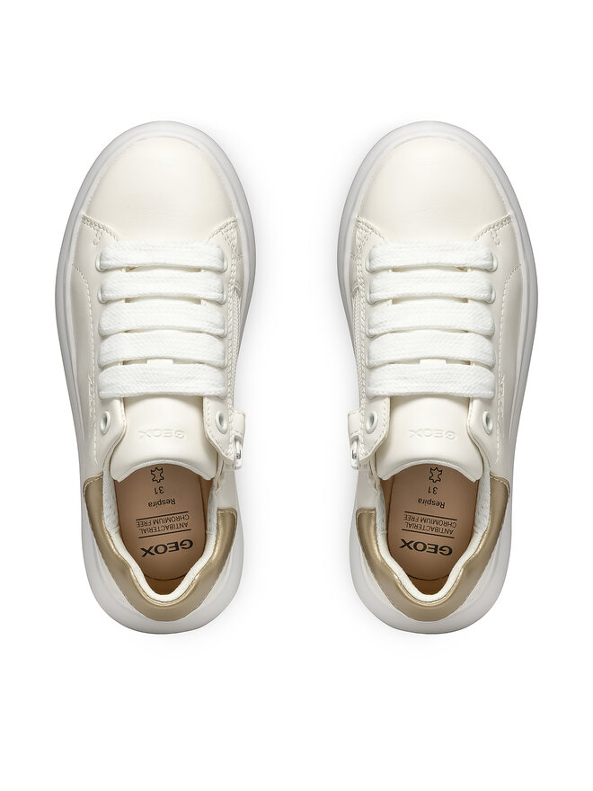 Geox Sneakersy Geox J Puffypop J55MRA 000BC C0588 S Biały