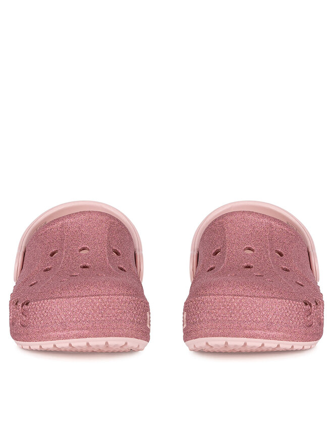 Şlapi Crocs BAYA GLITTER CLOG TODDLERS 207014-6SR Roz | epantofi.ro
