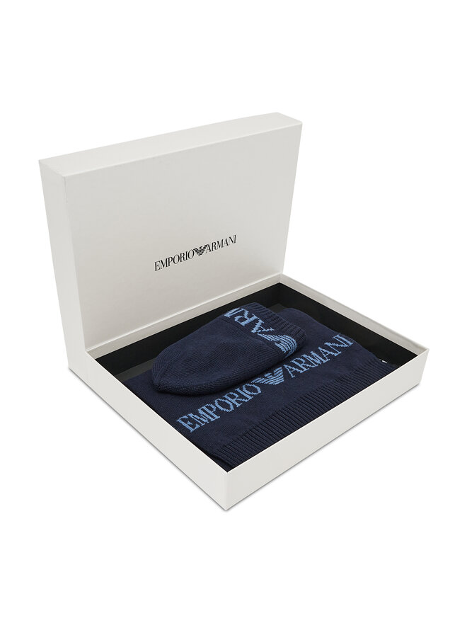 Emporio Armani Zestaw Szalik i Czapka Emporio Armani 628005 CC983 00035 Granatowy