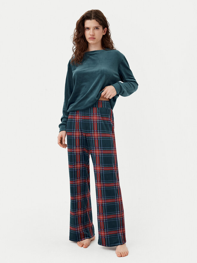 Hunkemöller Hunkemöller Pyjama 204214 Grün Regular Fit