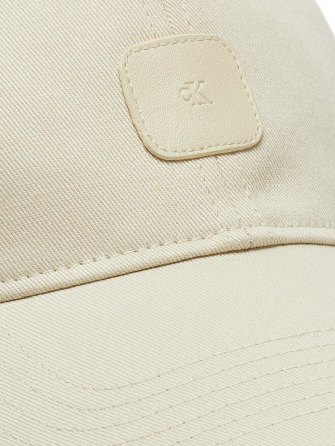 Calvin Klein Jeans Cappellino Calvin Klein Jeans Mono Leather Patch Twill Cap LV04K5052G Bianco