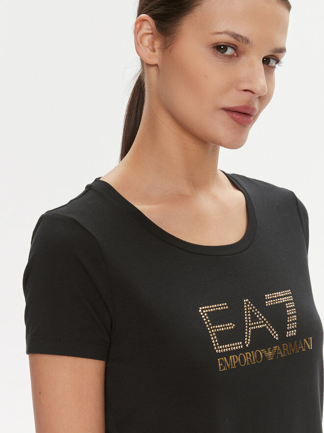 EA7 Emporio Armani EA7 Emporio Armani T-Shirt 8NTT67 TJDQZ 1200 Schwarz Skinny Fit