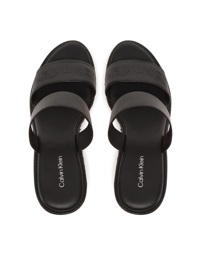Calvin Klein Espadryle Calvin Klein Wedge Sandal 50 - He HW0HW02375 Czarny