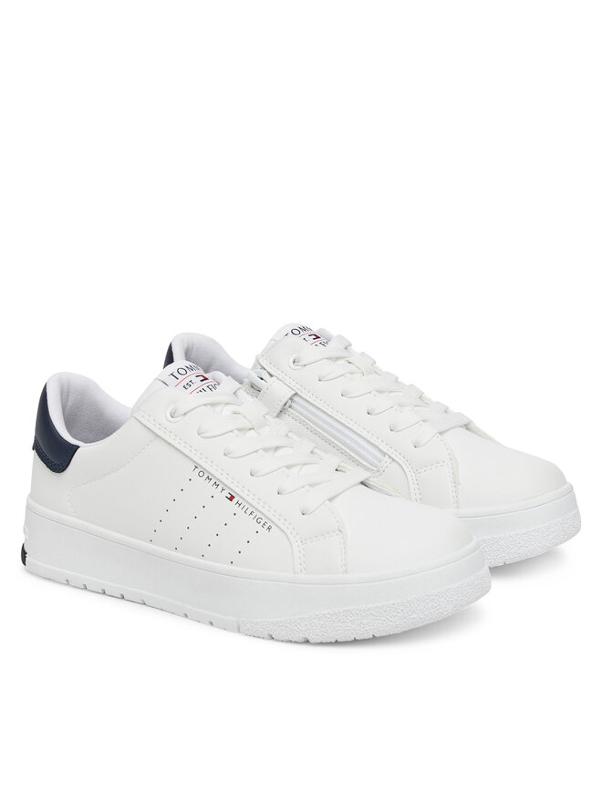 Tommy Hilfiger Αθλητικά Tommy Hilfiger Low Cut Lace-Up Sneaker T3X9-33856-1355 S Λευκό