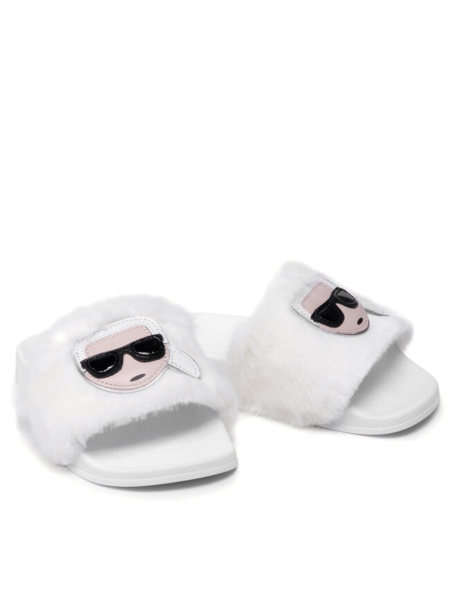 KARL LAGERFELD Papucs KARL LAGERFELD KL80911 Fehér