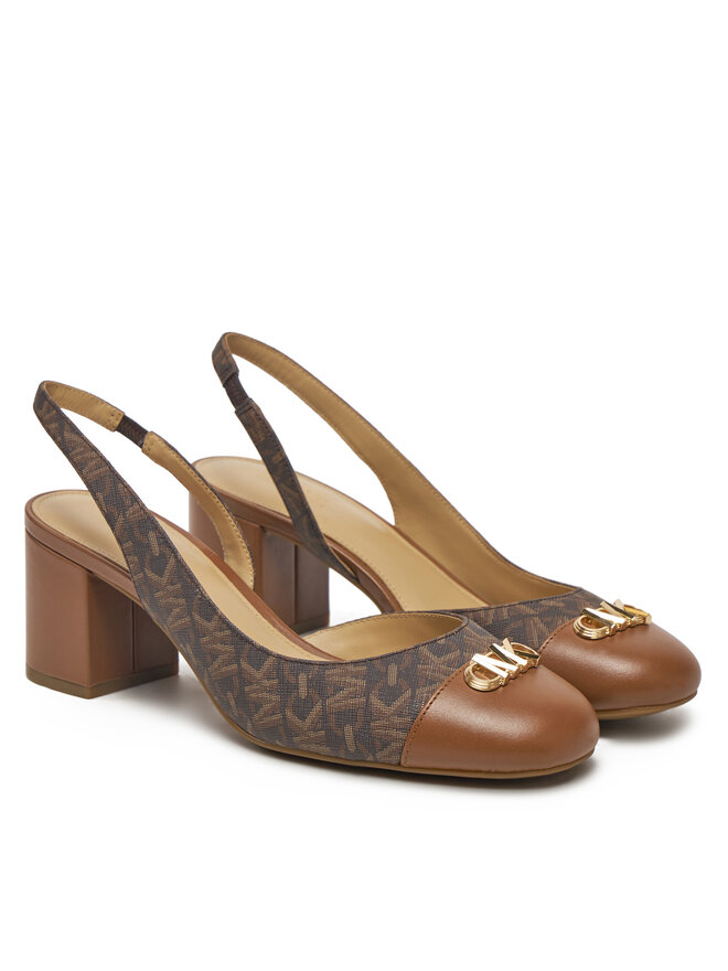Michael Kors Σανδάλια Michael Kors Perla Flex Toe Cap Pump 40R5PLMP1B Καφέ