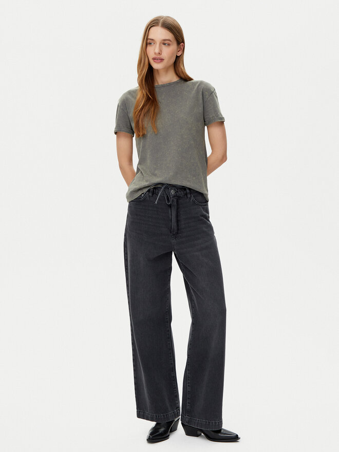Noisy May Noisy May Póló Brandy 27033185 Szürke Slim Fit
