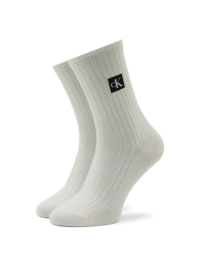 Chaussettes hautes femme Calvin Klein Jeans 701219977 Ecru