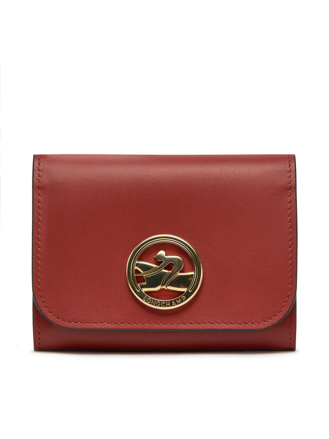Longchamp Mały Portfel Damski Longchamp 30021HAU Brązowy