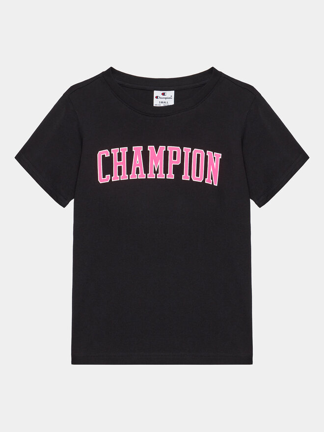 Champion Champion Marškinėliai 404658 Juoda Regular Fit