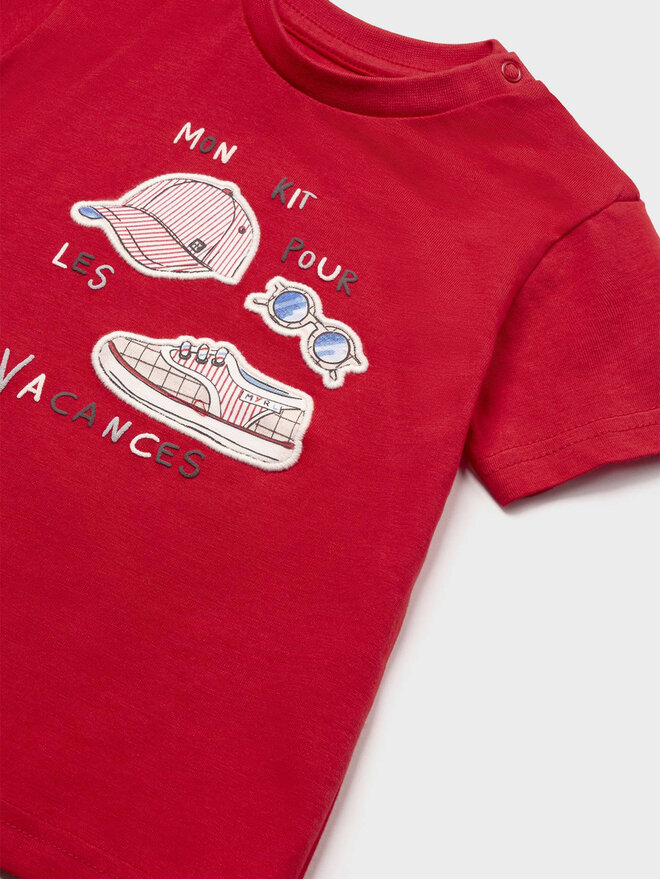 Mayoral Mayoral T-Shirt 1025 Rot Regular Fit