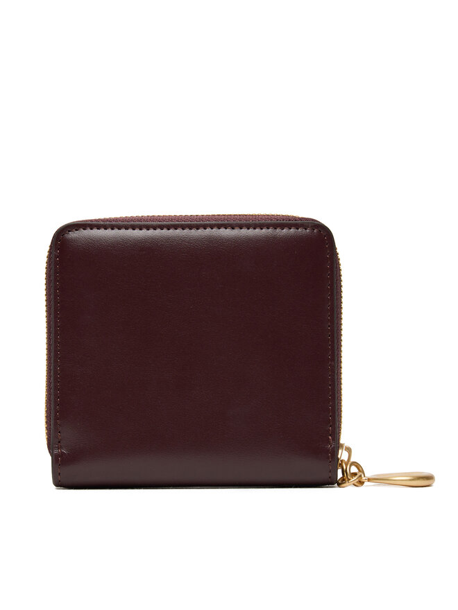 Calvin Klein Portofel Mic de Damă Calvin Klein Hardware Square Zip Around LV04F1044G Vișiniu