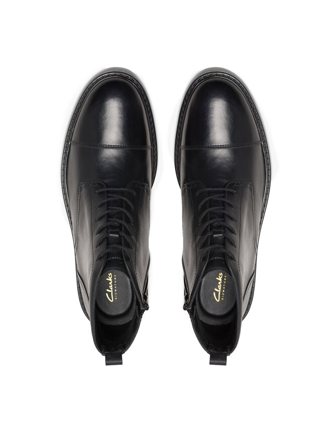 Clarks Чоботи Clarks Aldwin Cap 26179732 Чорний