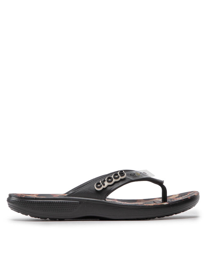 Crocs Zehentrenner Crocs Classic Crocs animalremix Flip 207872 Schwarz