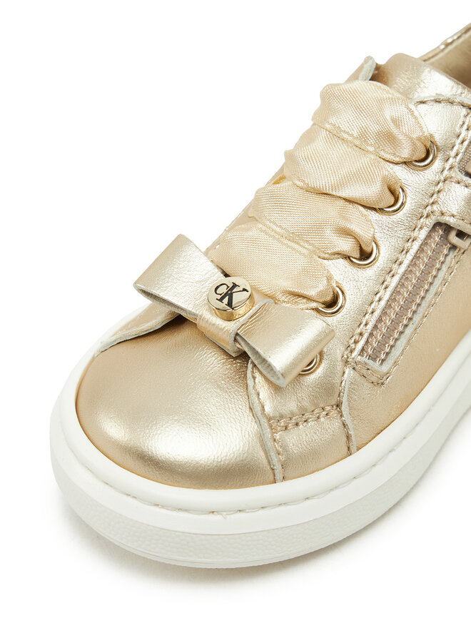 Calvin Klein Jeans Półbuty Calvin Klein Jeans Sneaker Bassa Allacciata V1A9-83044-0220 Złoty