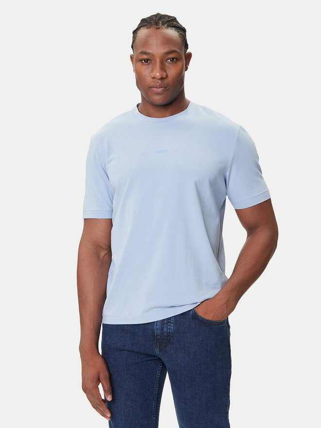 BOSS BOSS Camiseta Tchup 50473278 Celeste Relaxed Fit