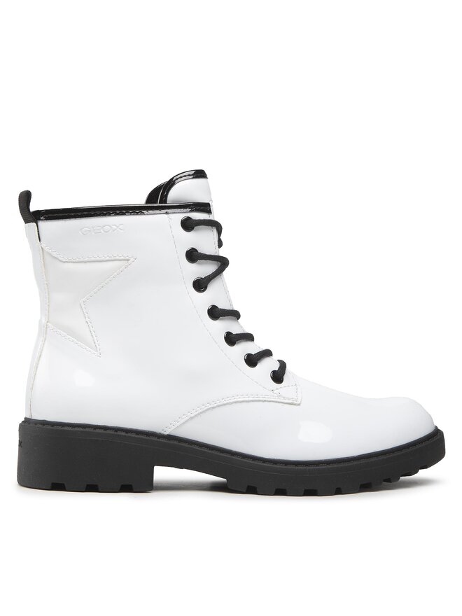 Geox Schnürstiefeletten Geox J Casey G. G J9420G 000HH C0404 D Weiß