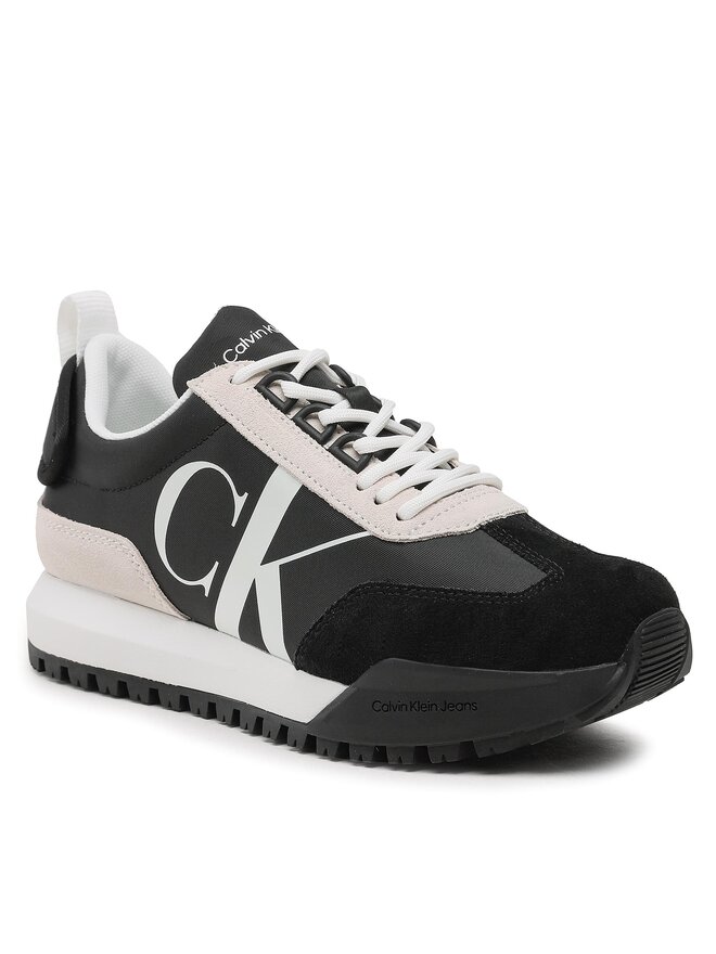 Calvin Klein Jeans Sneakers Calvin Klein Jeans Toothy Runner Laceup Mix Pearl YW0YW01100 Schwarz