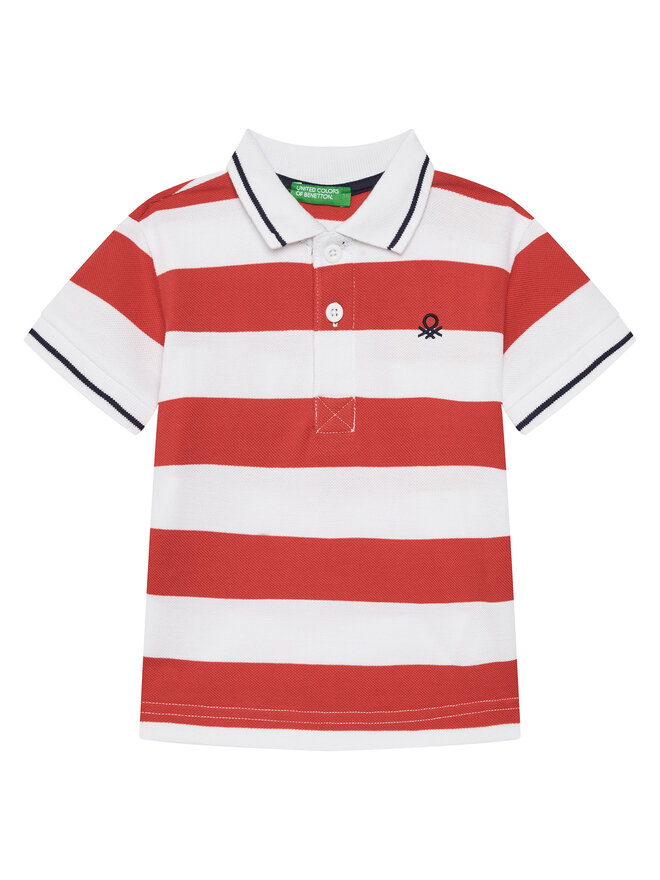 United Colors Of Benetton United Colors Of Benetton Poloshirt 39QAG300V Rot Regular Fit