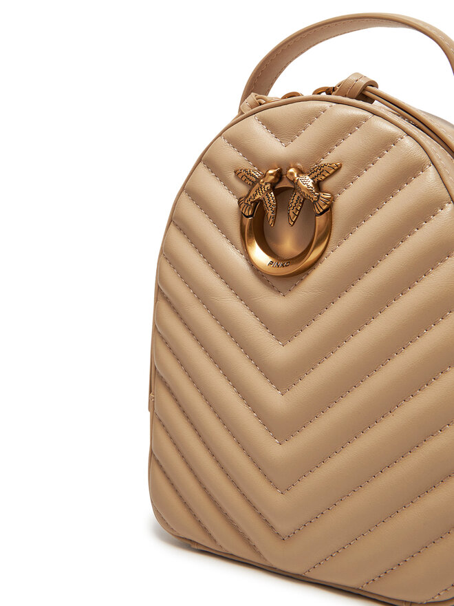 PINKO Plecak PINKO Love Click Mini Backpack PE 25 PLTT 103614 A1J2 Beżowy