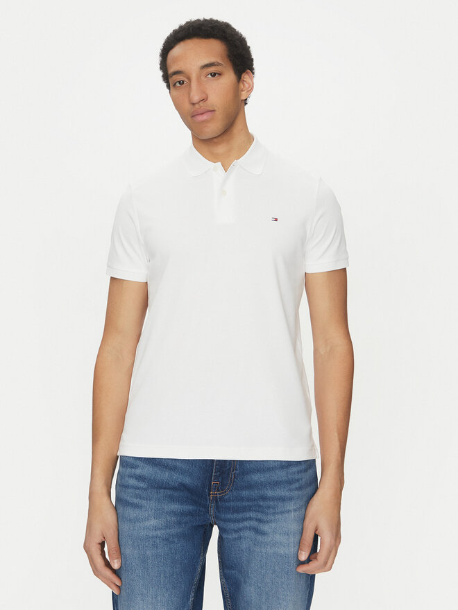 Tommy Hilfiger Tommy Hilfiger Pólóing Essential MW0MW35585 Fehér Regular Fit