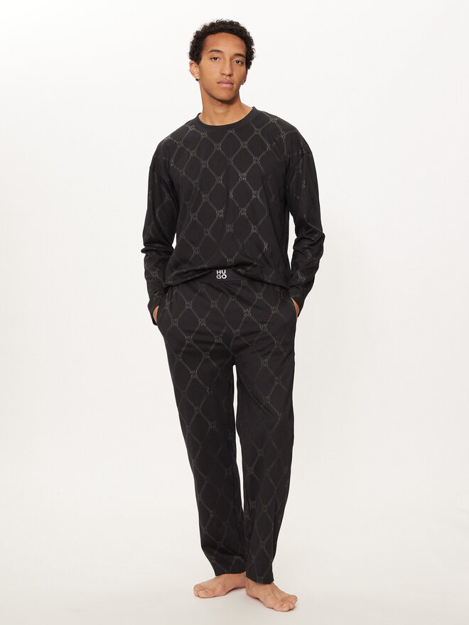 HUGO Hugo Pyjama 50525282 Schwarz Regular Fit